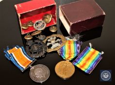 A First World War medal pair, comprising British War Medal and Victory Medal, named to 3551 CPL. G.