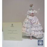 A Royal Worcester limited edition figure, The Fairest Rose, number 1983/12500,