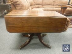 A Victorian mahogany drop leaf sofa table, width 105 cm.