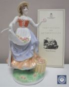 A Royal Worcester Pastoral Collection limited edition figure, Fruit Picking, number 855/5000,