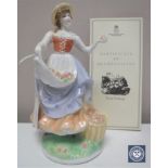 A Royal Worcester Pastoral Collection limited edition figure, Fruit Picking, number 855/5000,