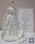 A Coalport Royal Brides Collection limited edition figure, Queen Mary, number 2859/7500,
