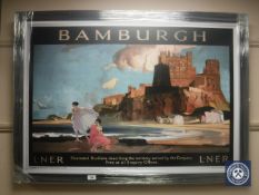 A Railway advertising picture - Bamburgh