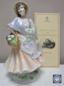 A Royal Worcester Pastoral Collection limited edition figure, Market Day, number 855/5000,