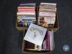 Three boxes of LP records - easy listening,