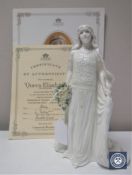 A Coalport Royal Brides Collection limited edition figure, Queen Elizabeth, number 2356/7500,