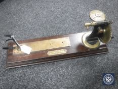 A brass precision miniature lathe by the Goodbrand and Company Ltd,