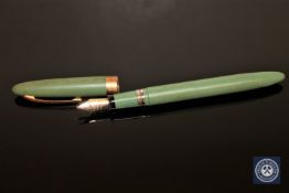 A circa 1930's Sheaffer fountain pen with 14ct gold nib