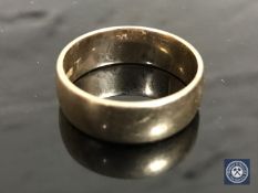 A 9ct gold band ring, size S/T CONDITION REPORT: 6.