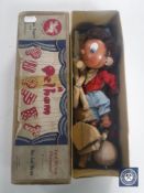 A boxed Pelham puppet CONDITION REPORT: The box is the correct one (Noddy).