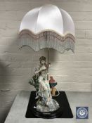 A Danielle Collection table lamp,