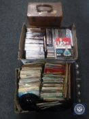 A box of singles, a case of 78's,