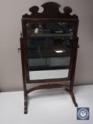 A George III walnut dressing table mirror