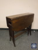 A Victorian mahogany Sutherland table, width 68 cm.
