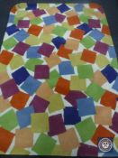A hand tufted mixed colour rug, 160 cm x 230 cm,