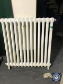 A cast iron thirteen-bar radiator
