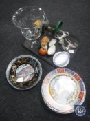 A tray of collectables including Spong No.