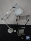 A jeweler's magnifying angle poised lamp and one other