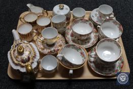 A collection of miscellaneous tea and coffee china.