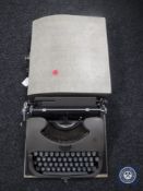 A cased Oliver typewriter