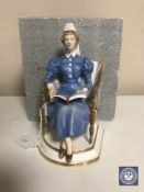 A Royal Worcester figure; Sister, London Hospital, limited edition no.