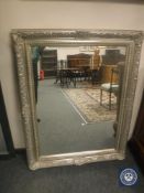 A Victorian style silvered framed mirror,
