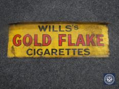 A 20th century enamelled double sided sign - Wills Gold Flake Cigarettes