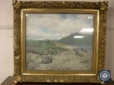 John Patrick Downie (British 1871 - 1945) : On Loch Longside, oil painting, signed, 52 cm x 62 cm,
