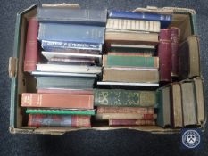 A box of antiquarian and later volumes - novels