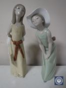 Two Lladro figures;