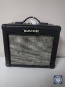 A Kustom KGA10FX mini guitar amplifier