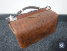 A vintage leather doctor's bag