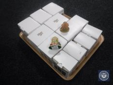 A tray of twelve boxed Lilliput Lane cottage ornaments - Maharagh's well,