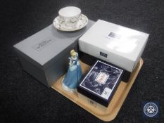 A tray of Royal Doulton Showcase Collection figure Cinderella,