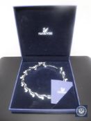 A Swarovski Crystal necklace in box