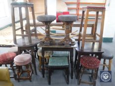 Three bar tables,