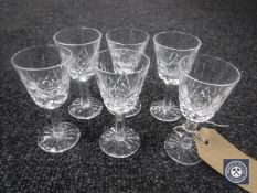 A set of six Waterford Crystal high ball glasses