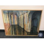 Donald James White : Roman Cistern Soudabay, Crete, 127 cm x 96 cm, framed.