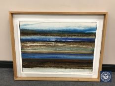 Donald James White : Untitled landscape, oil on canvas, 84 cm x 60 cm, framed.