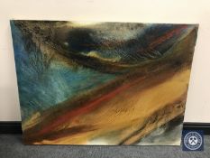 Donald James White : Hauxley Scar, oil on canvas, 122 cm x 92 cm.