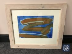 Donald James White : Druridge Series IX, watercolour, 25 cm x 37 cm, framed.