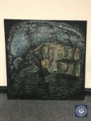 Donald James White : Old Shoremor I, oil on canvas, 103 cm x 107 cm.