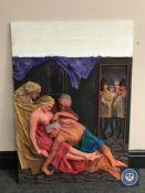 Donald James White : Untitled figures, mixed media, 60 cm x 82 cm.