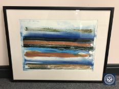 Donald James White : Tectonic shift, lazer print, 56 cm x 40 cm, framed.