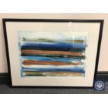 Donald James White : Tectonic shift, lazer print, 56 cm x 40 cm, framed.