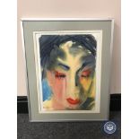 Donald James White : Geisha, watercolour, 29 cm x 42 cm, framed.