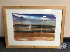Donald James White : Druridge Series, watercolour, 78 cm x 52 cm, framed.