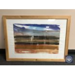 Donald James White : Druridge Series, watercolour, 78 cm x 52 cm, framed.