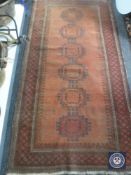 An antique Bokhara rug