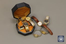 A boxed Bulova wristwatch, together with other watches to include Oris, Avia,